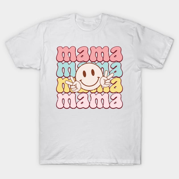 Mama Mama Smiley Face T-Shirt by skstring